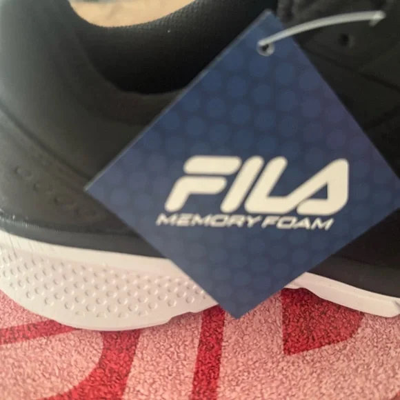 Fila Women's Black and White Athletic Shoes - Picture 8 of 16